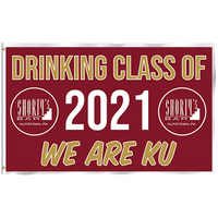 DRINKING CLASS OF 2021 WE ARE KU 3’x5’ Flag