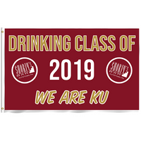 Drinking Class of 2019 WE ARE KU 3’x5’ Flag