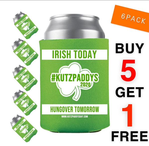 KutzPaddys Day Official Koozie 6 Pack.